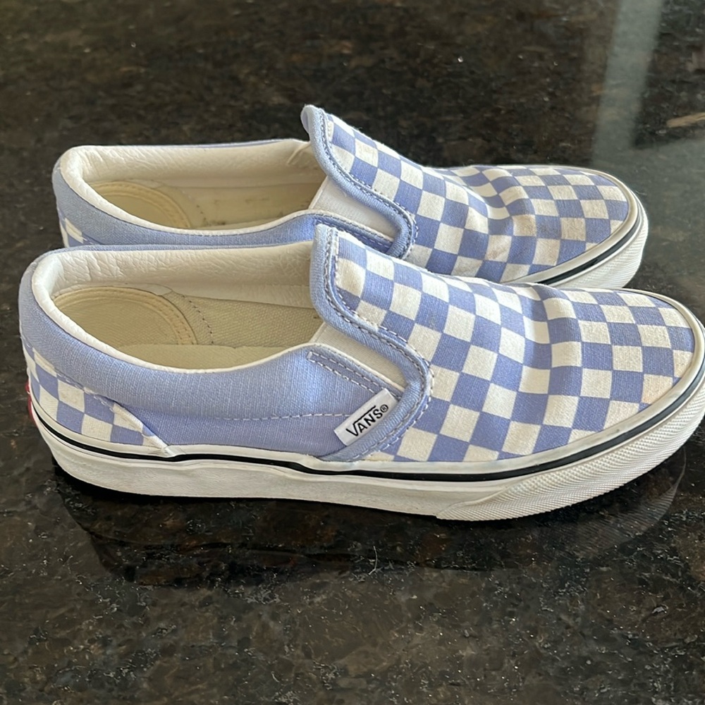 Purple and white kids Vans 3Y